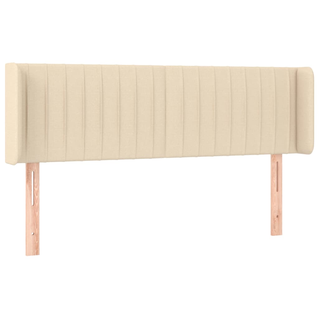Uzglavlje s ušima krem 147x16x78/88 cm od tkanine