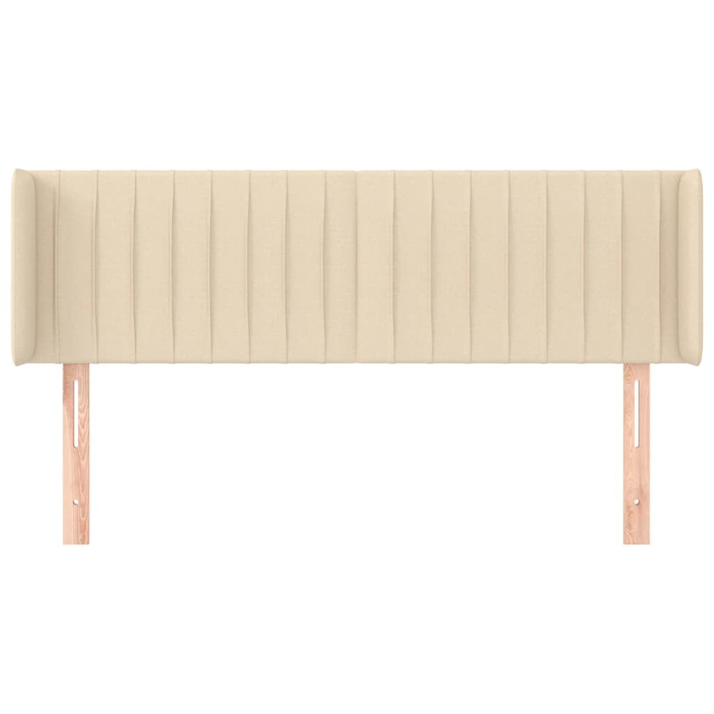 Uzglavlje s ušima krem 147x16x78/88 cm od tkanine