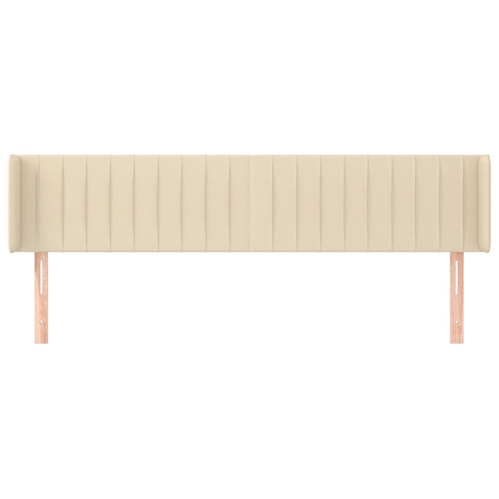 Uzglavlje s ušima krem 183x16x78/88 cm od tkanine