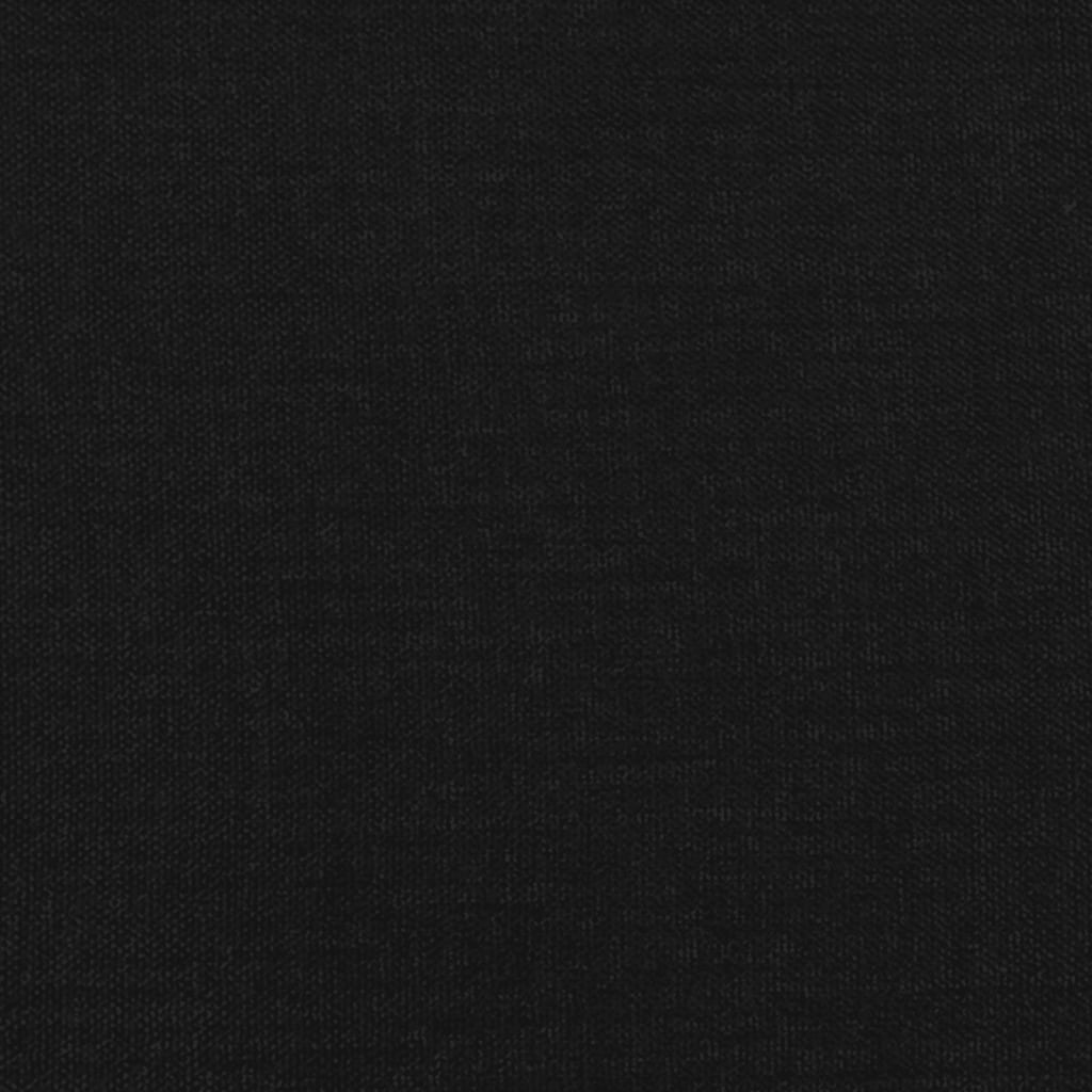 Uzglavlje s ušima crno 103x16x78/88 cm od tkanine