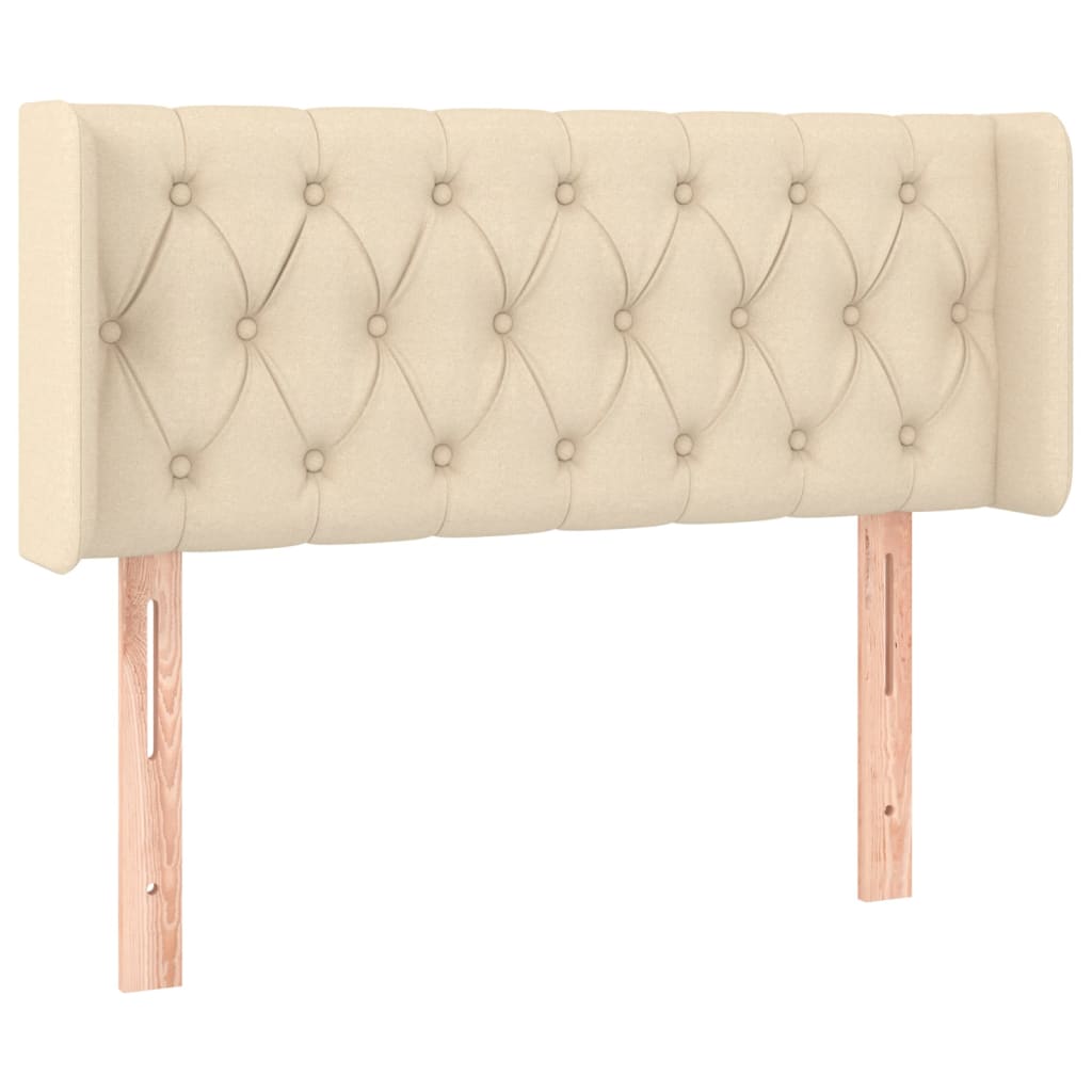 Uzglavlje s ušima krem 103x16x78/88 cm od tkanine