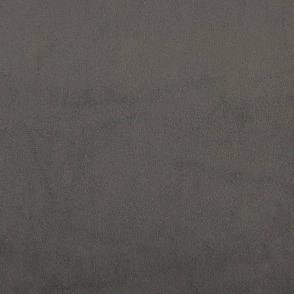 Uzglavlje s ušima tamnosivo 83x16x78/88 cm baršunasto