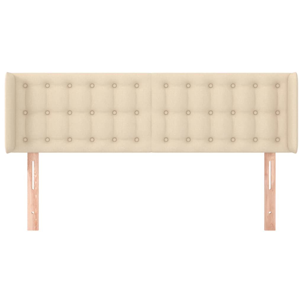 Uzglavlje s ušima krem 147x16x78/88 cm od tkanine