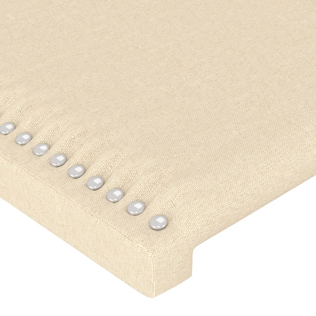 Uzglavlje s ušima krem 103x16x118/128 cm od tkanine