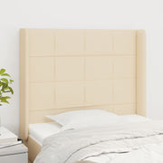 Uzglavlje s ušima krem 83x16x118/128 cm od tkanine
