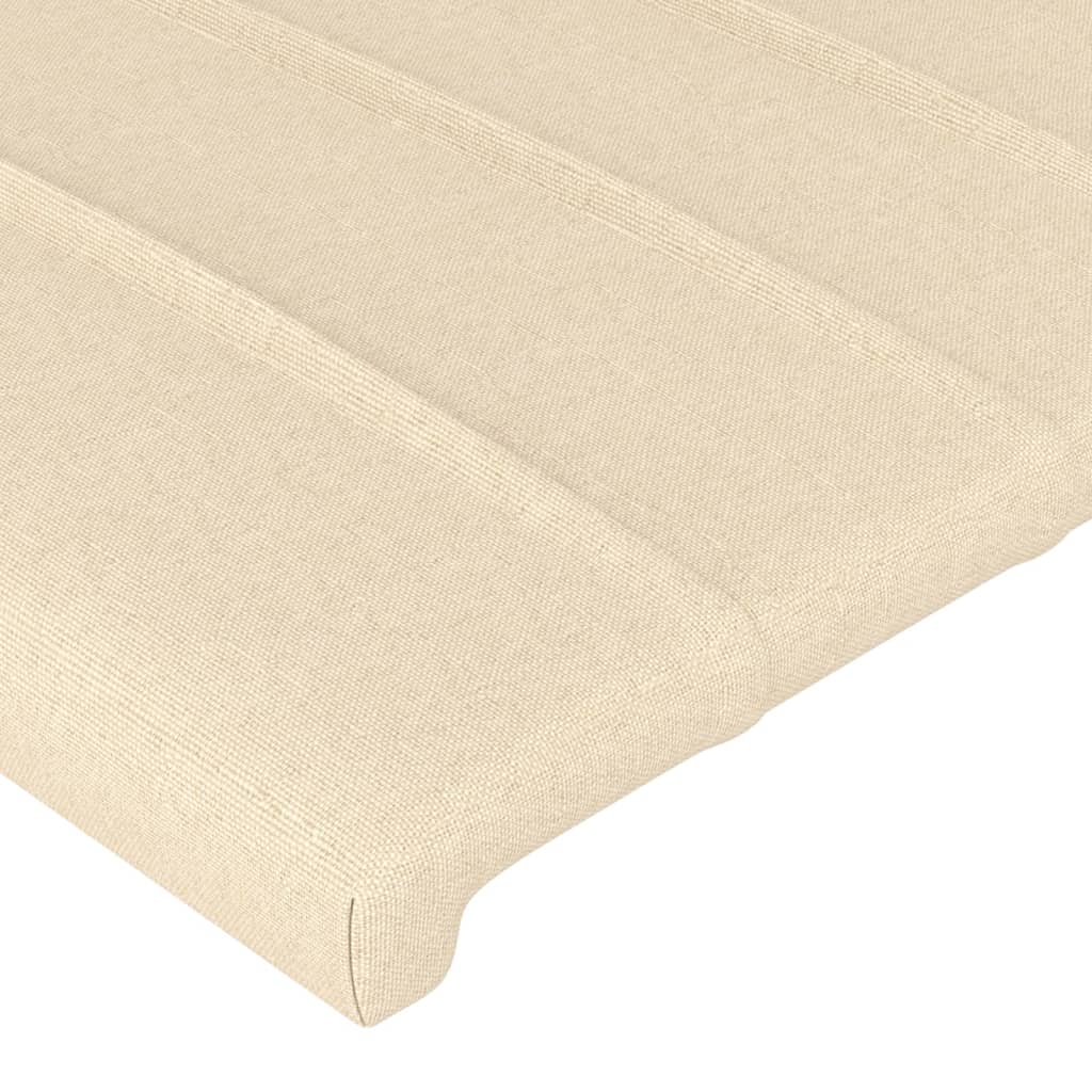 Uzglavlje s ušima krem 163x16x118/128 cm od tkanine
