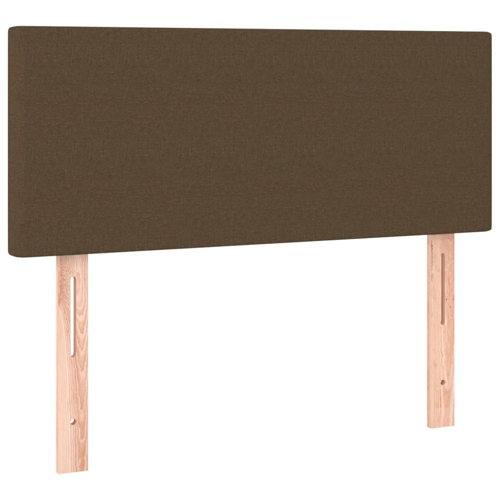 LED uzglavlje tamnosmeđe 80 x 5 x 78/88 cm od tkanine