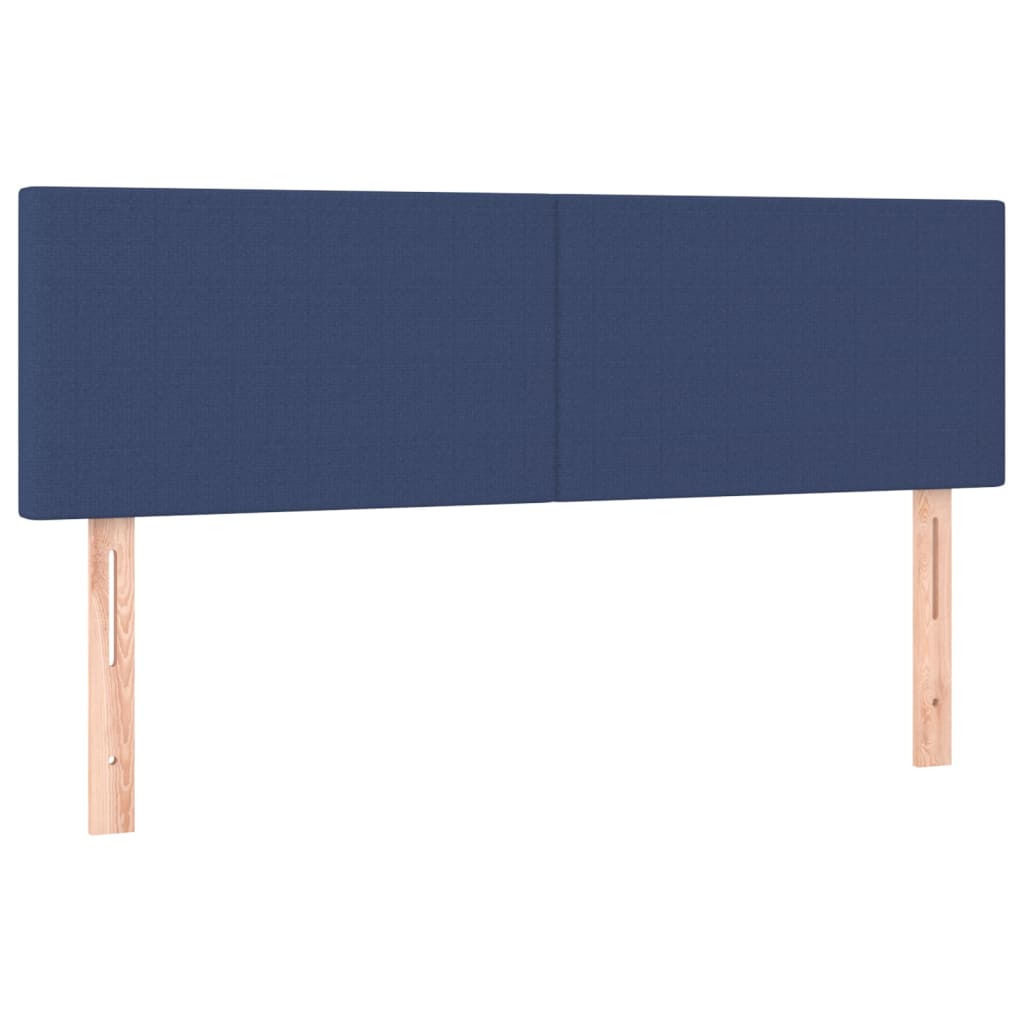 LED uzglavlje plavo 144x5x78/88 cm od tkanine