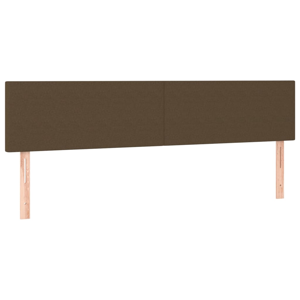 LED uzglavlje tamnosmeđe 160x5x78/88 cm od tkanine