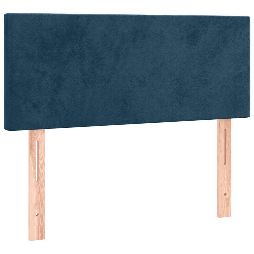 LED uzglavlje tamnoplavo 90x5x78/88 cm baršunasto