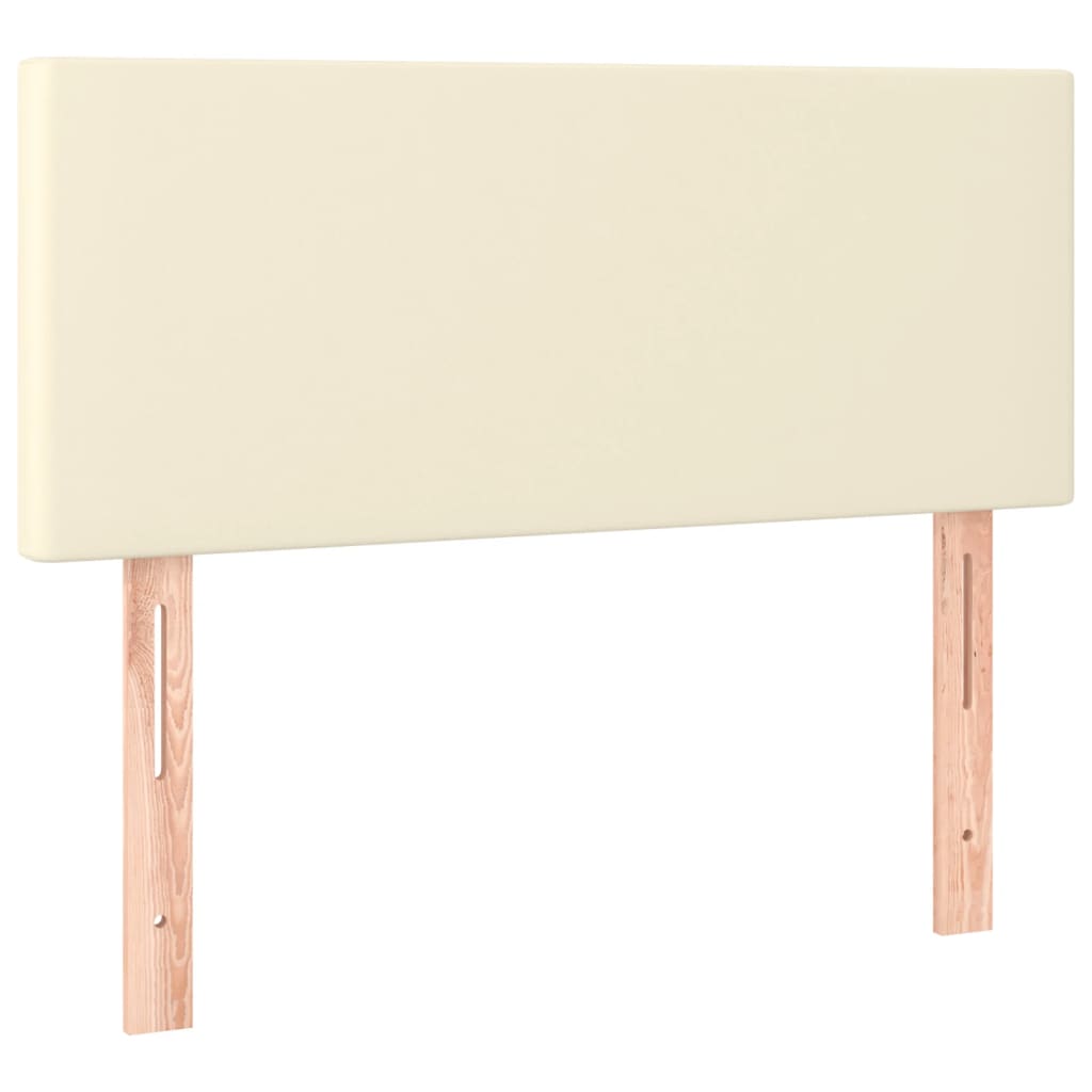 LED uzglavlje krem 80 x 5 x 78/88 cm od umjetne kože