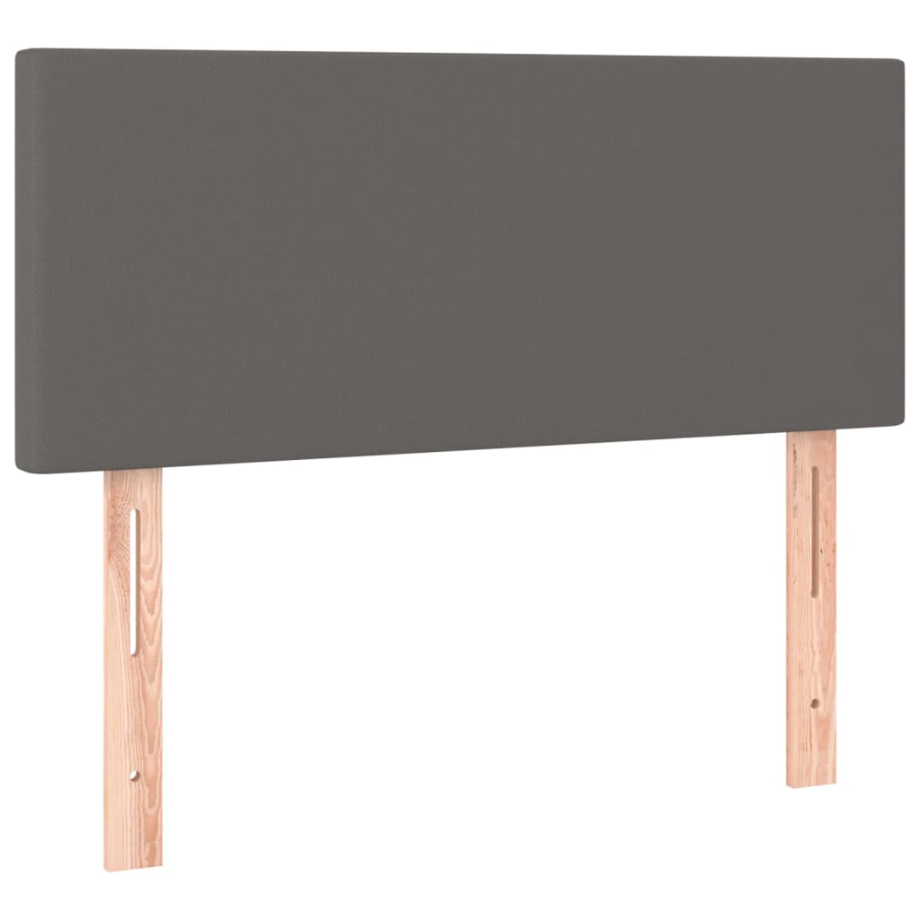 LED uzglavlje sivo 80 x 5 x 78/88 cm od umjetne kože