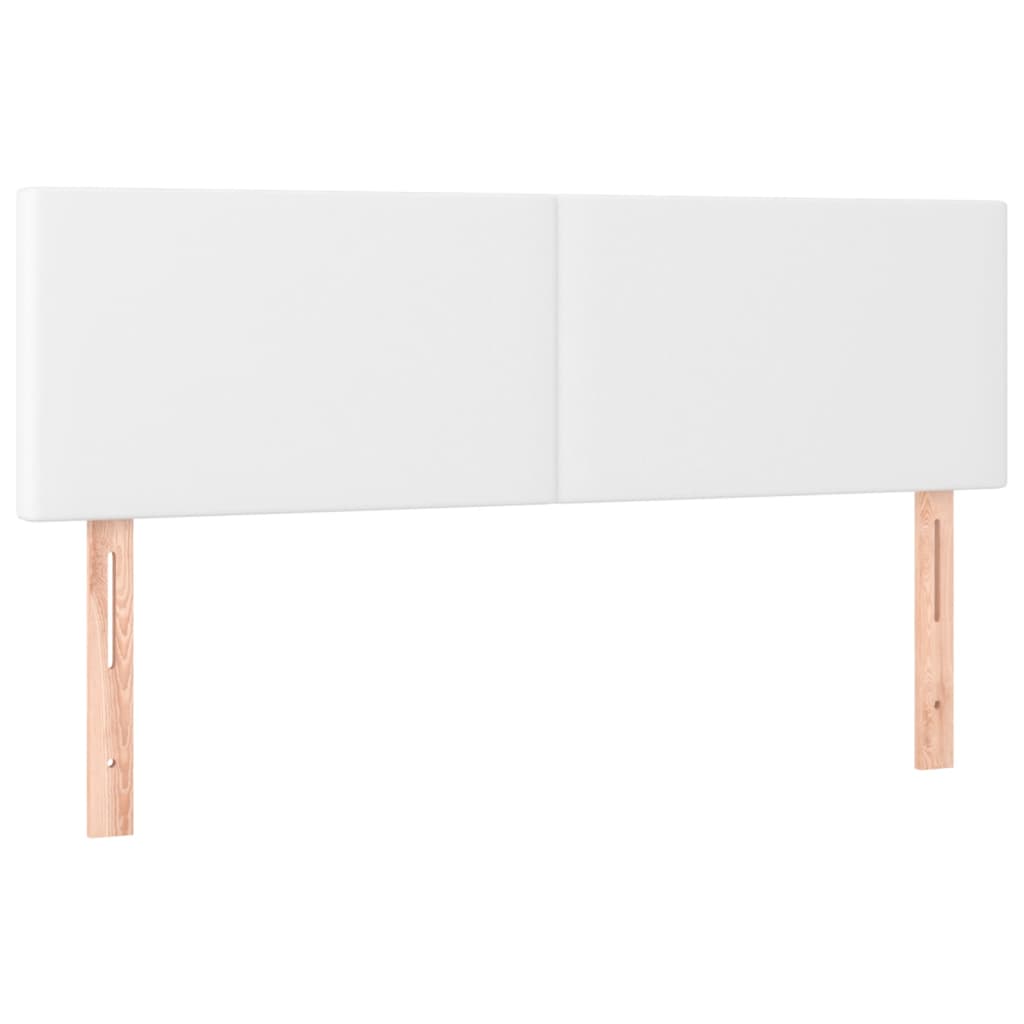 LED uzglavlje bijelo 144 x 5 x 78/88 cm od umjetne kože