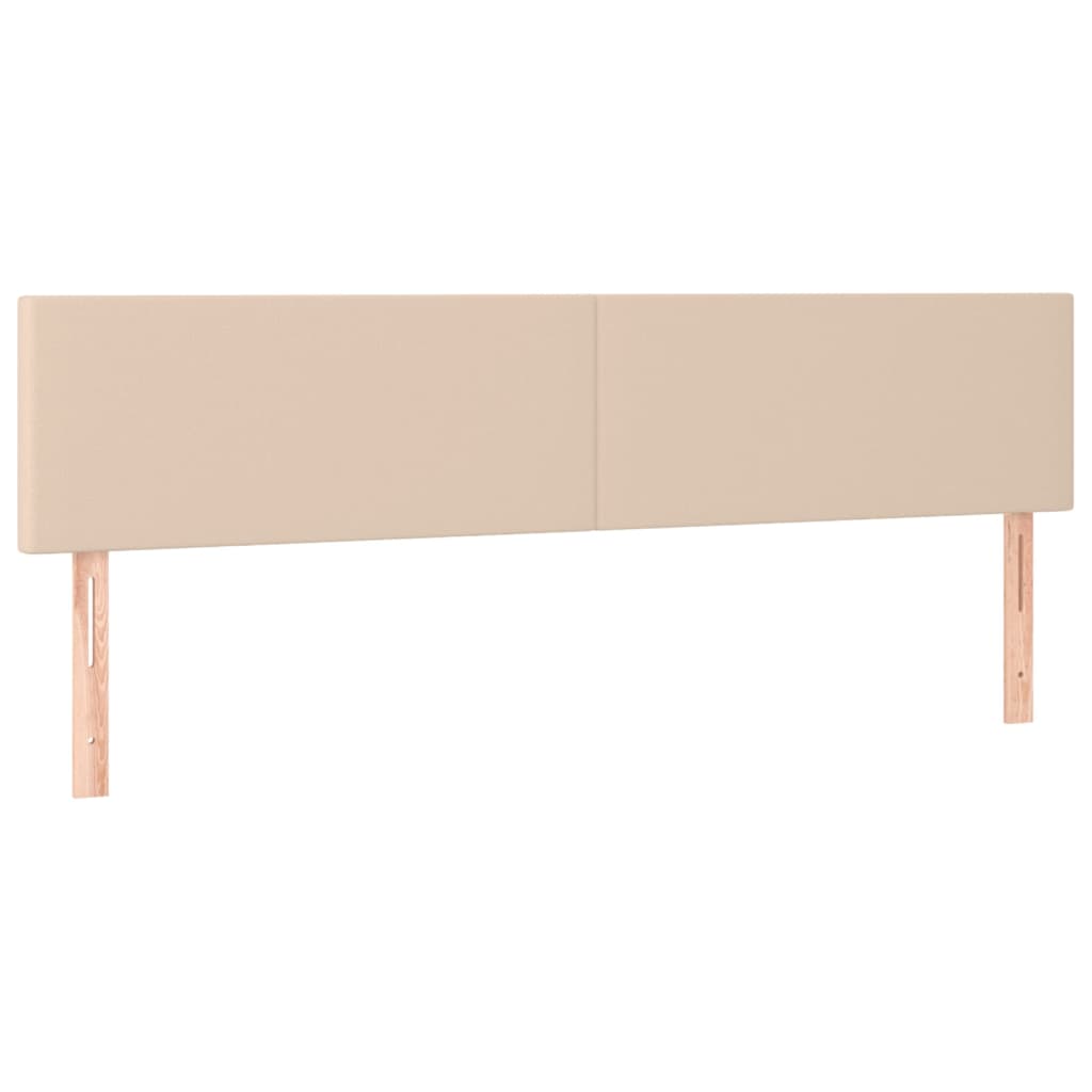 LED uzglavlje boja cappuccina 200 x 5 x 78/88cm od umjetne kože