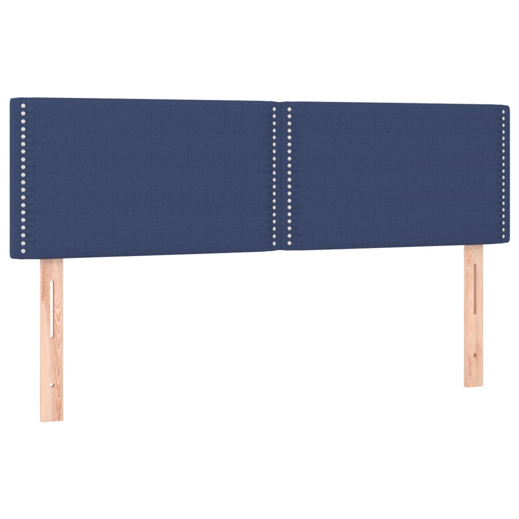 LED uzglavlje plavo 144x5x78/88 cm od tkanine