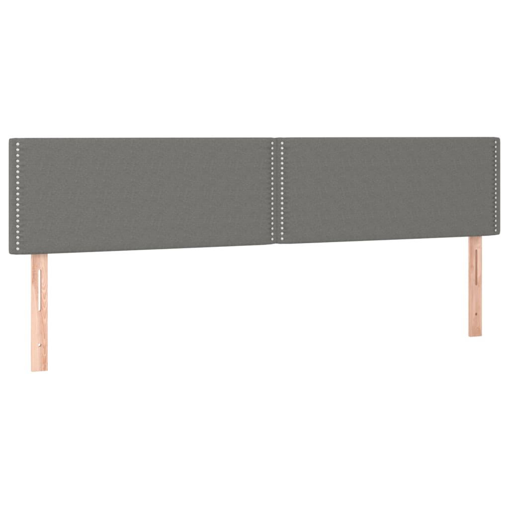 LED uzglavlje tamnosivo 180x5x78/88 cm od tkanine