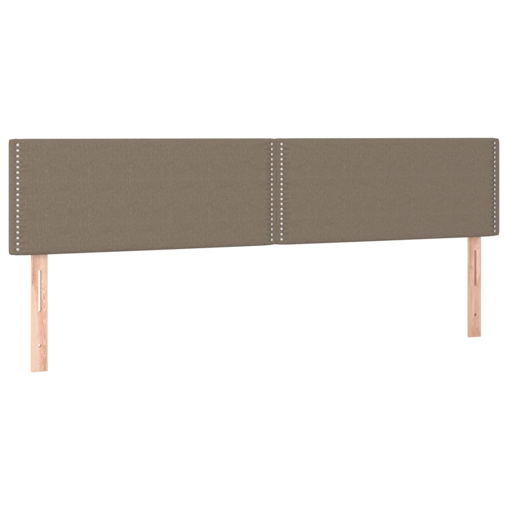 LED uzglavlje smeđesivo 180x5x78/88 cm od tkanine