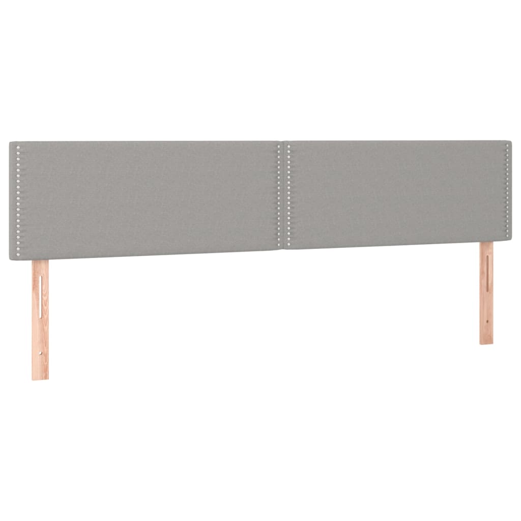 LED uzglavlje svjetlosivo 200x5x78/88 cm od tkanine