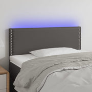 LED uzglavlje sivo 80 x 5 x 78/88 cm od umjetne kože