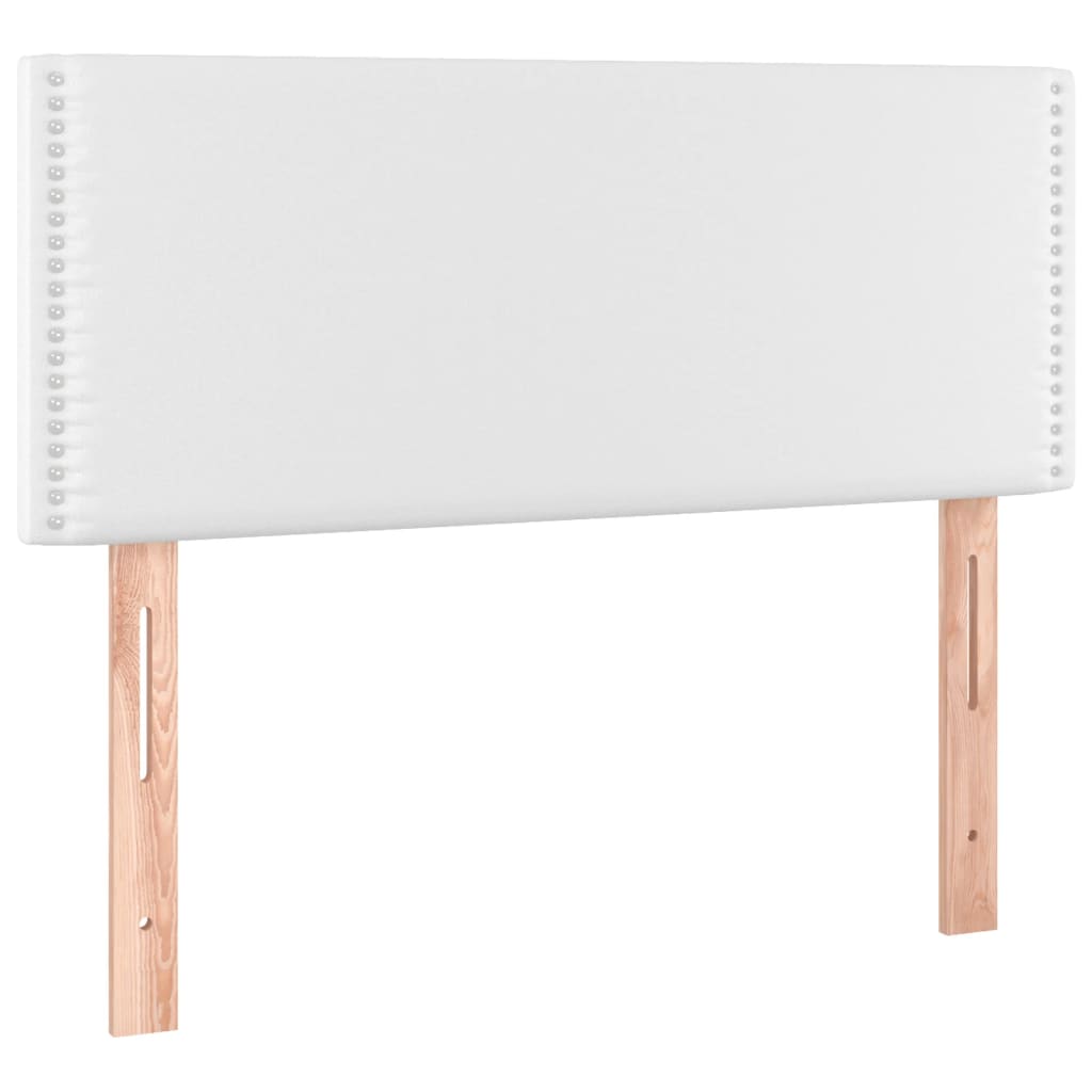 LED uzglavlje bijelo 100 x 5 x 78/88 cm od umjetne kože