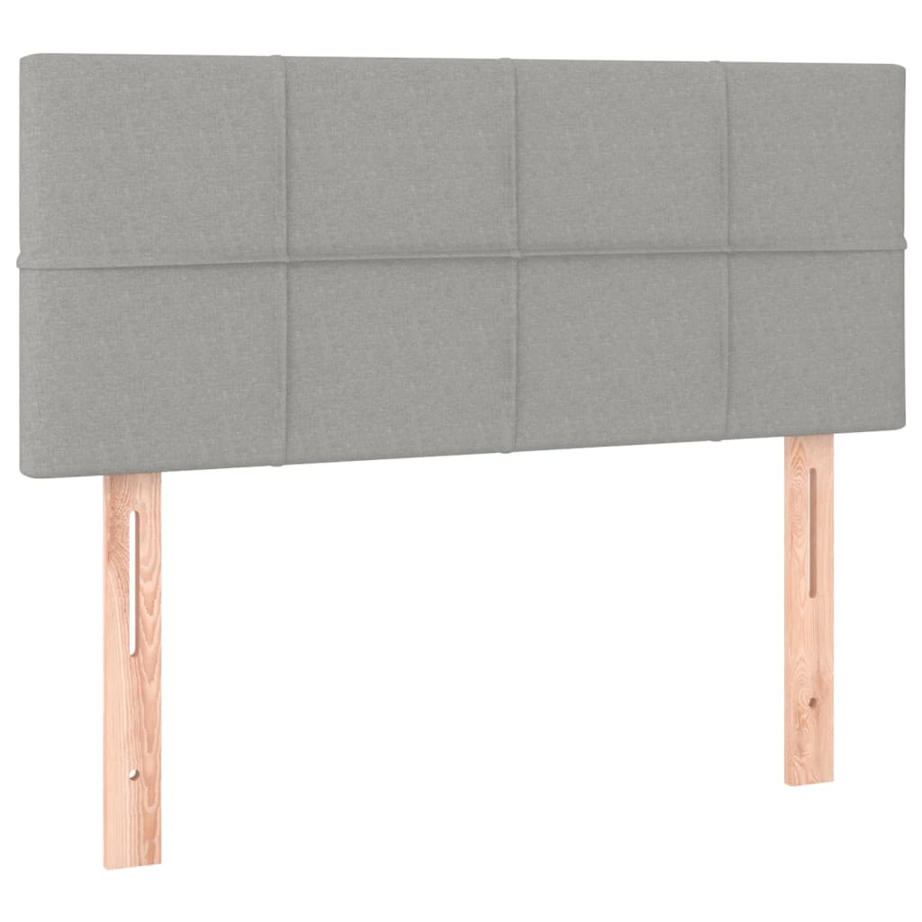 LED uzglavlje svjetlosivo 80 x 5 x 78/88 cm od tkanine