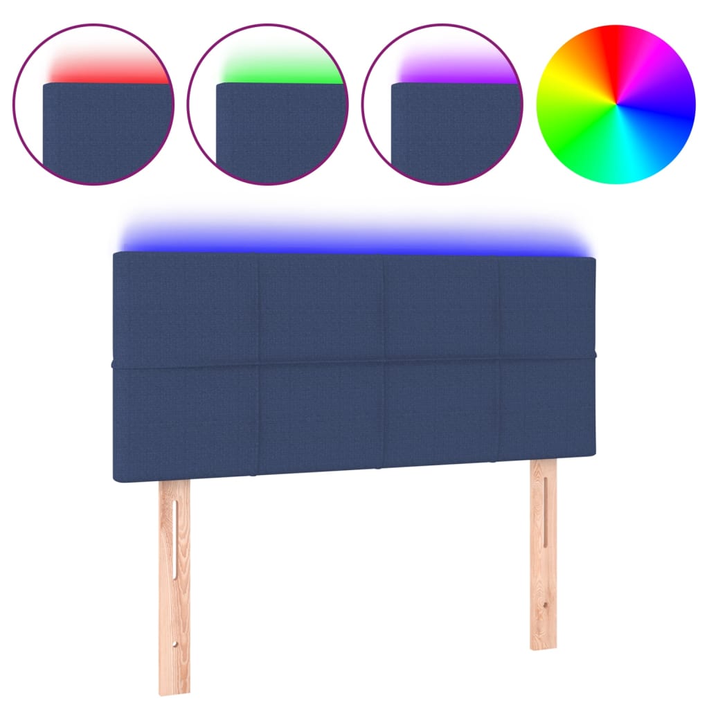 LED uzglavlje plavo 80 x 5 x 78/88 cm od tkanine