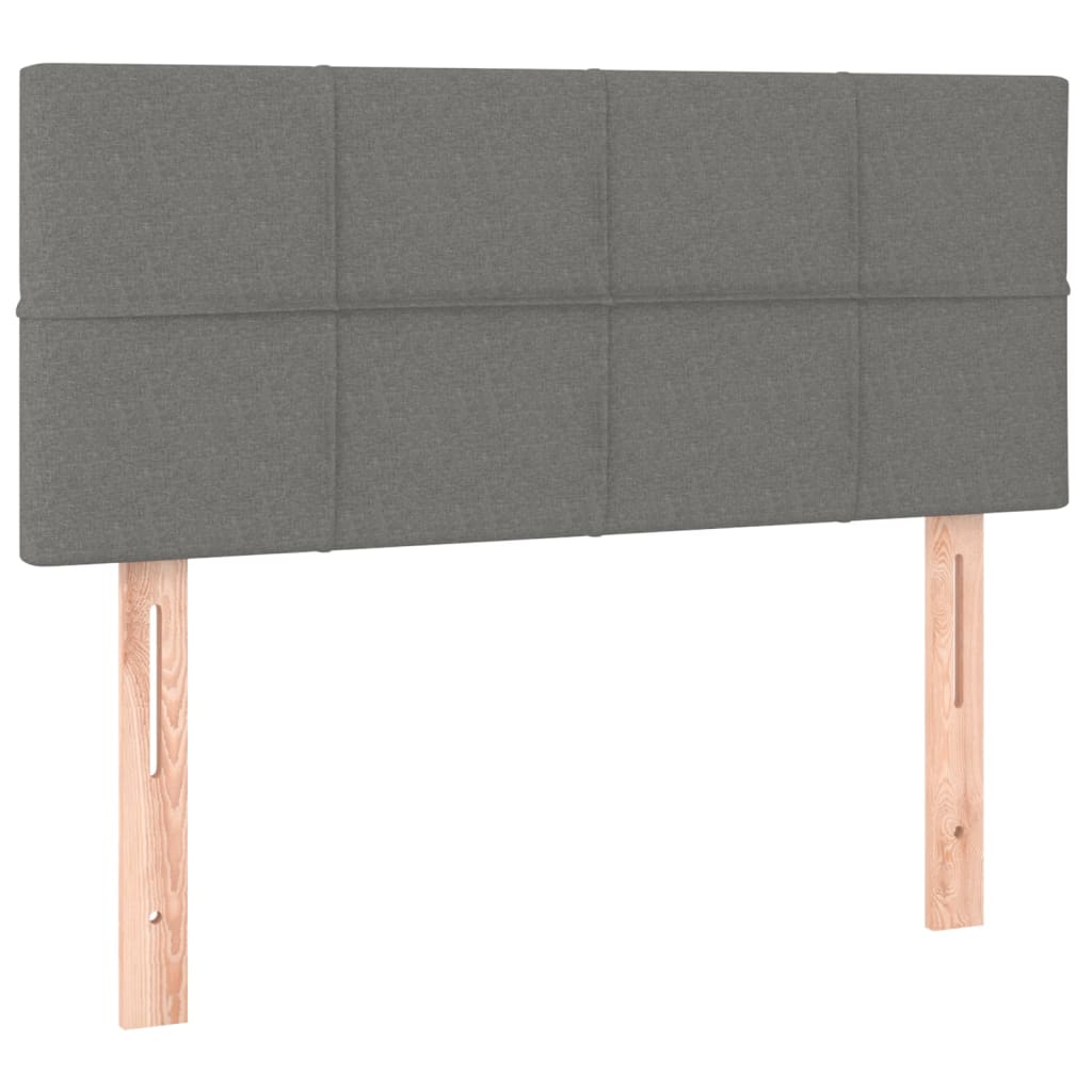 LED uzglavlje tamnosivo 100x5x78/88 cm od tkanine