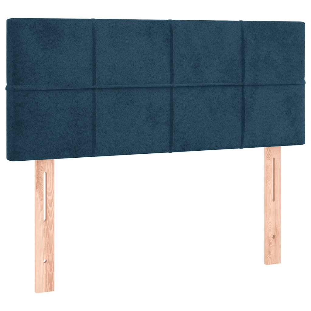 LED uzglavlje tamnoplavo 80 x 5 x 78/88 cm baršunasto
