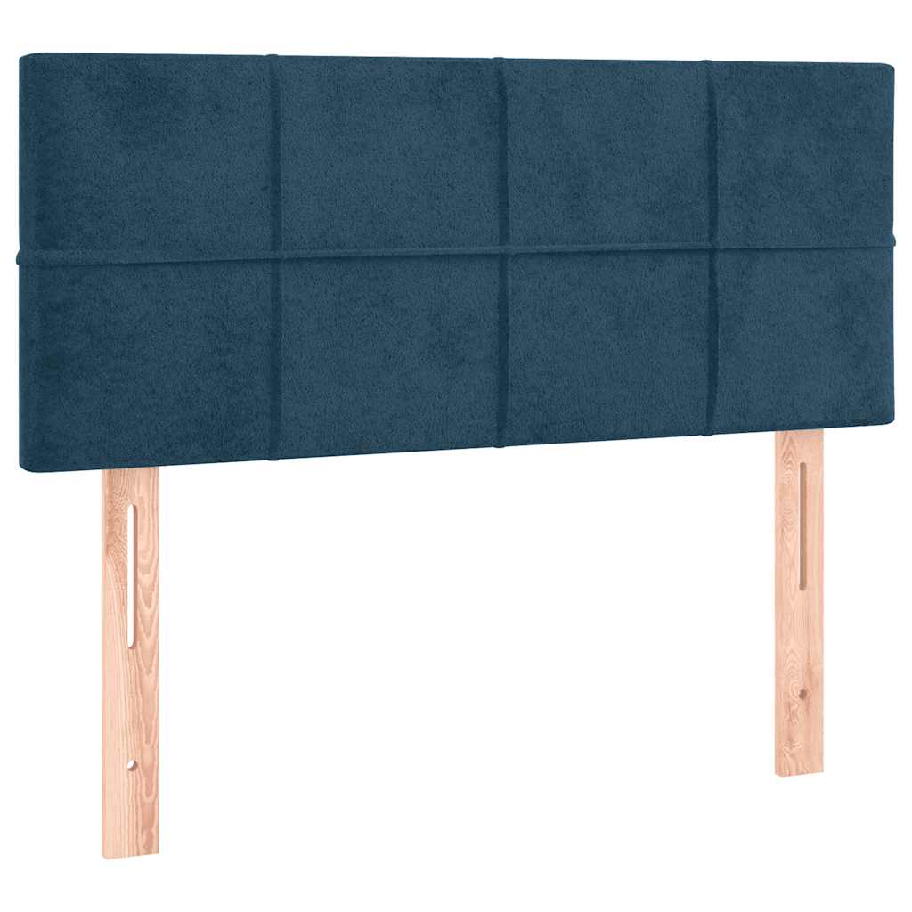 LED uzglavlje tamnoplavo 100x5x78/88 cm baršunasto