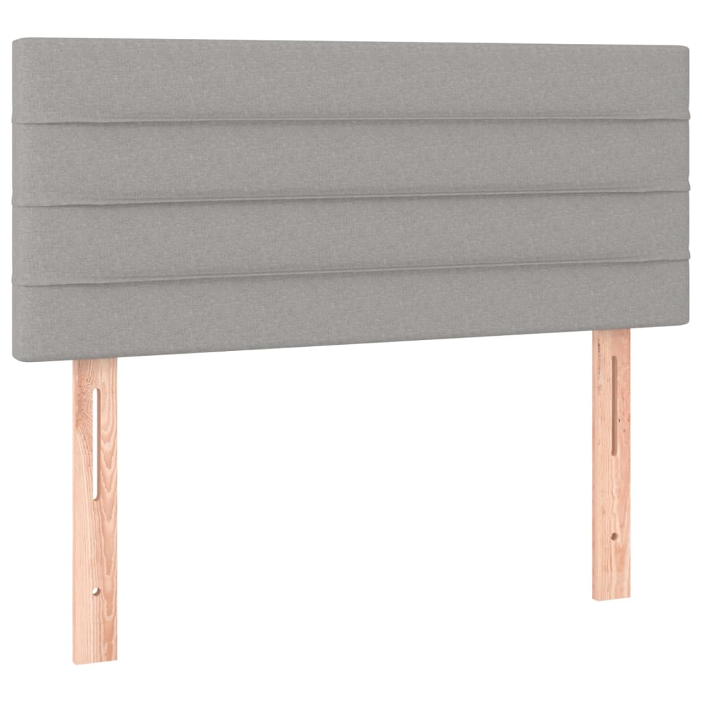 LED uzglavlje svjetlosivo 100x5x78/88 cm od tkanine