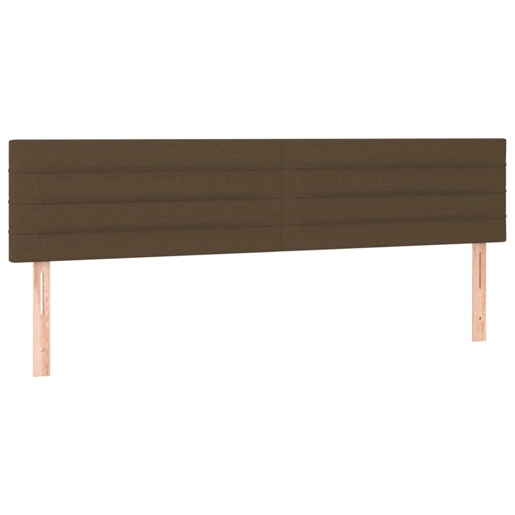 LED uzglavlje tamnosmeđe 160x5x78/88 cm od tkanine
