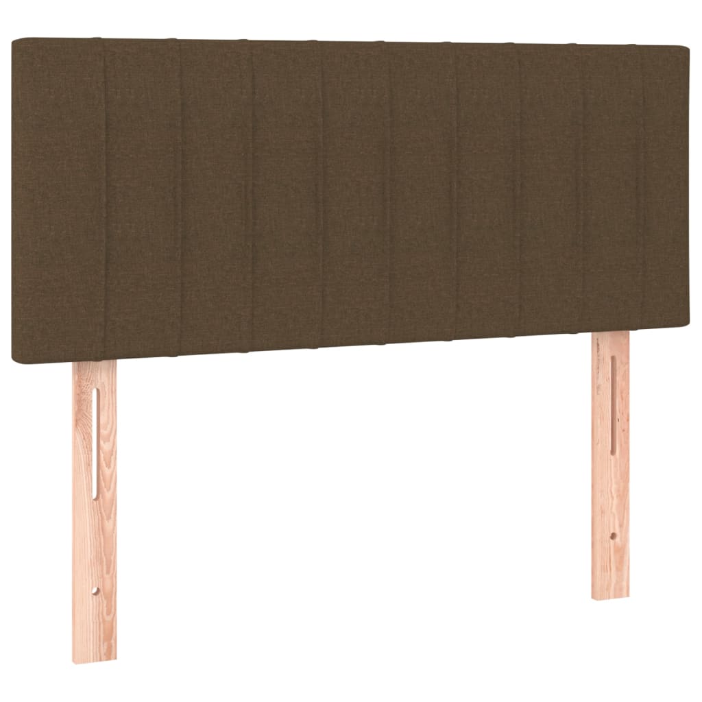 LED uzglavlje tamnosmeđe 80 x 5 x 78/88 cm od tkanine