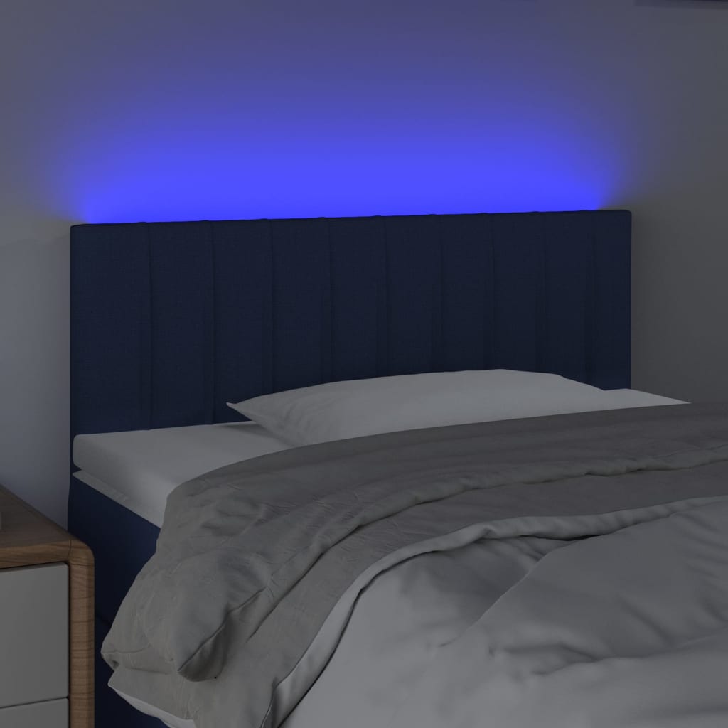 LED uzglavlje plavo 80 x 5 x 78/88 cm od tkanine