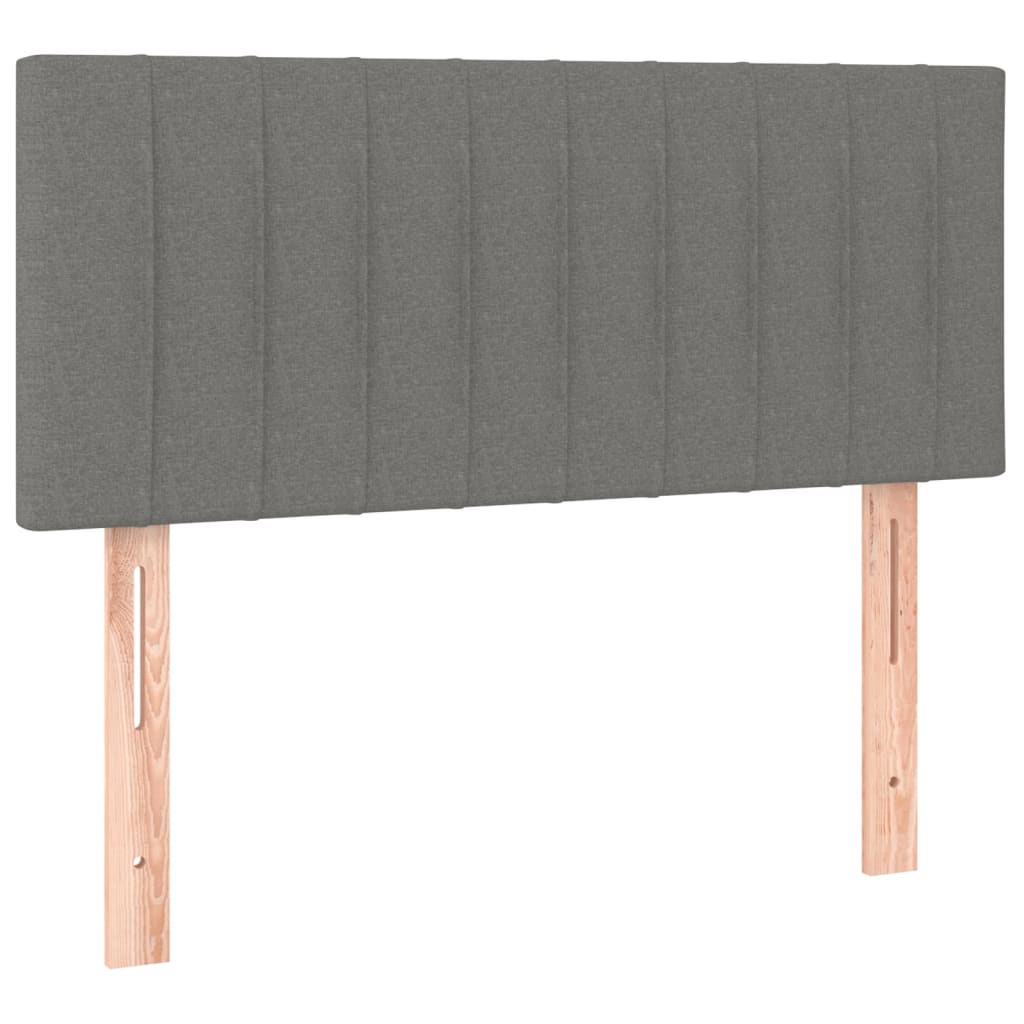 LED uzglavlje tamnosivo 100x5x78/88 cm od tkanine