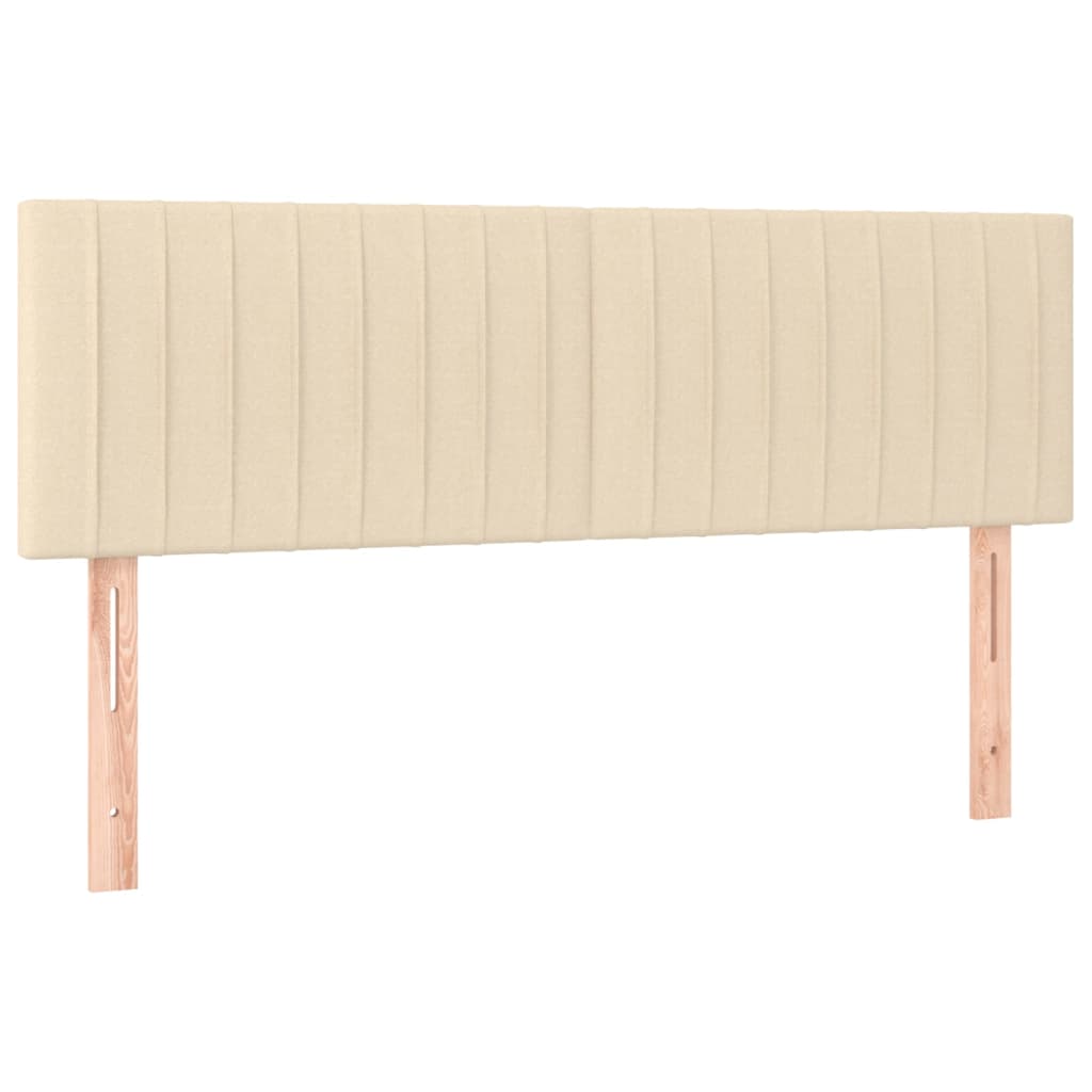 LED uzglavlje krem 144x5x78/88 cm od tkanine