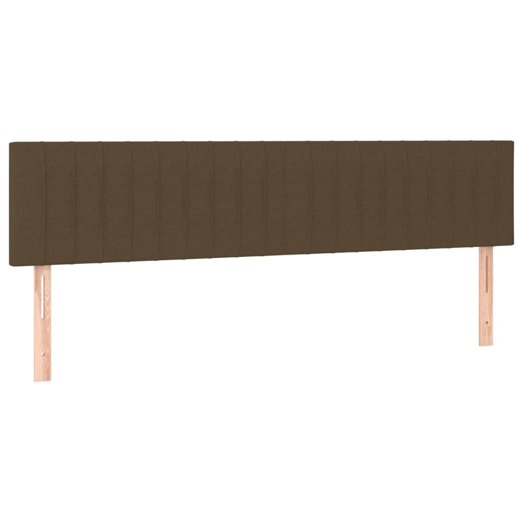 LED uzglavlje tamnosmeđe 160x5x78/88 cm od tkanine