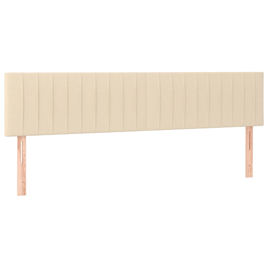 LED uzglavlje krem 200x5x78/88 cm od tkanine