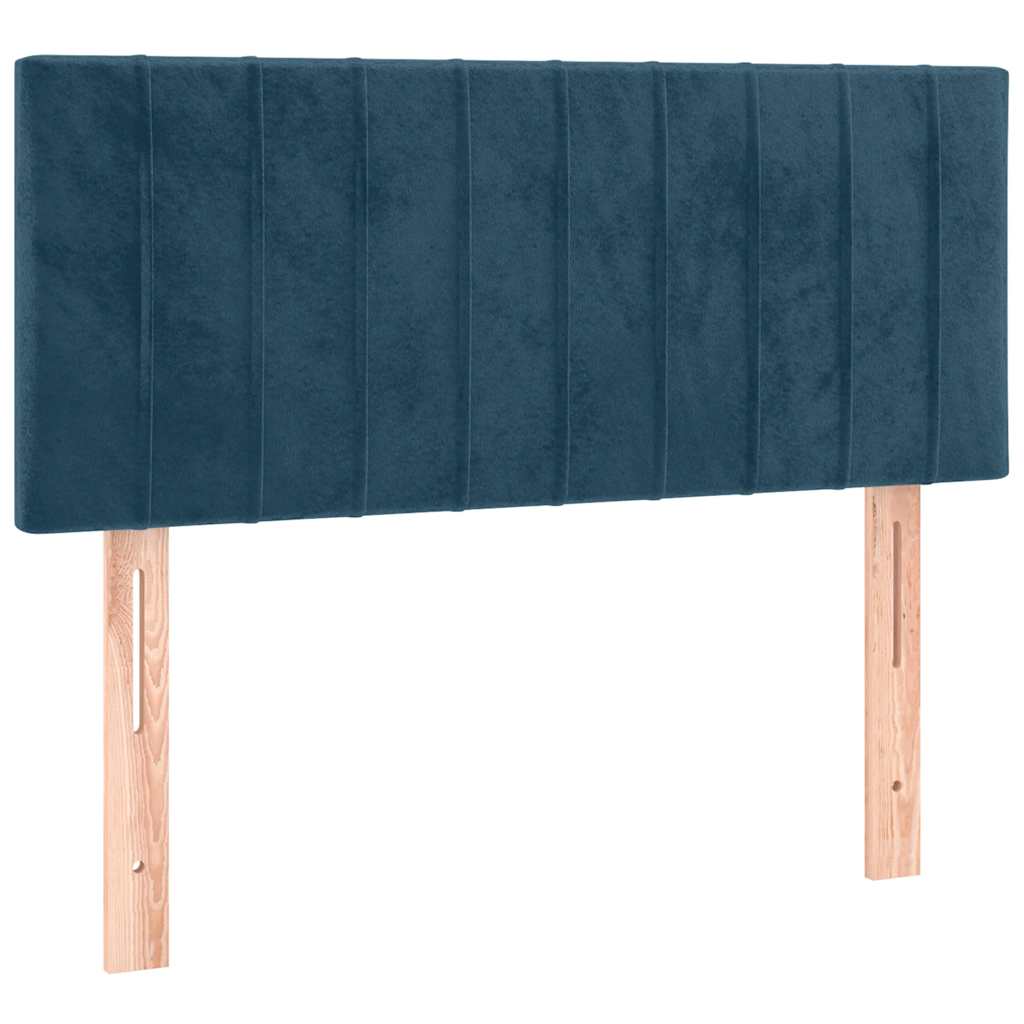 LED uzglavlje tamnoplavo 90x5x78/88 cm baršunasto
