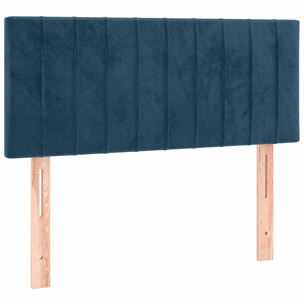 LED uzglavlje tamnoplavo 100x5x78/88 cm baršunasto