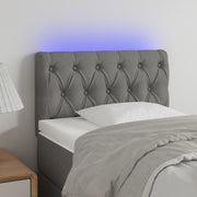 LED uzglavlje tamnosivo 80 x 7 x 78/88 cm od tkanine