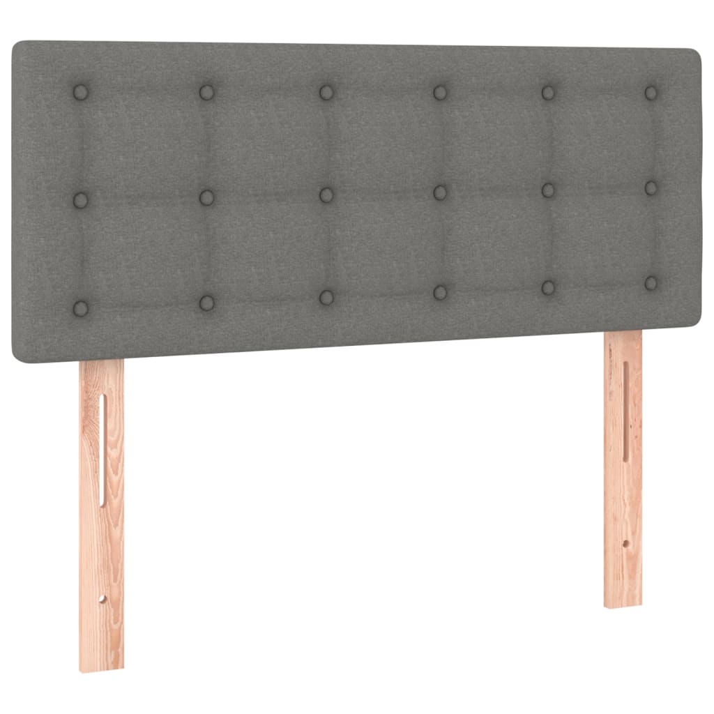 LED uzglavlje tamnosivo 100x5x78/88 cm od tkanine