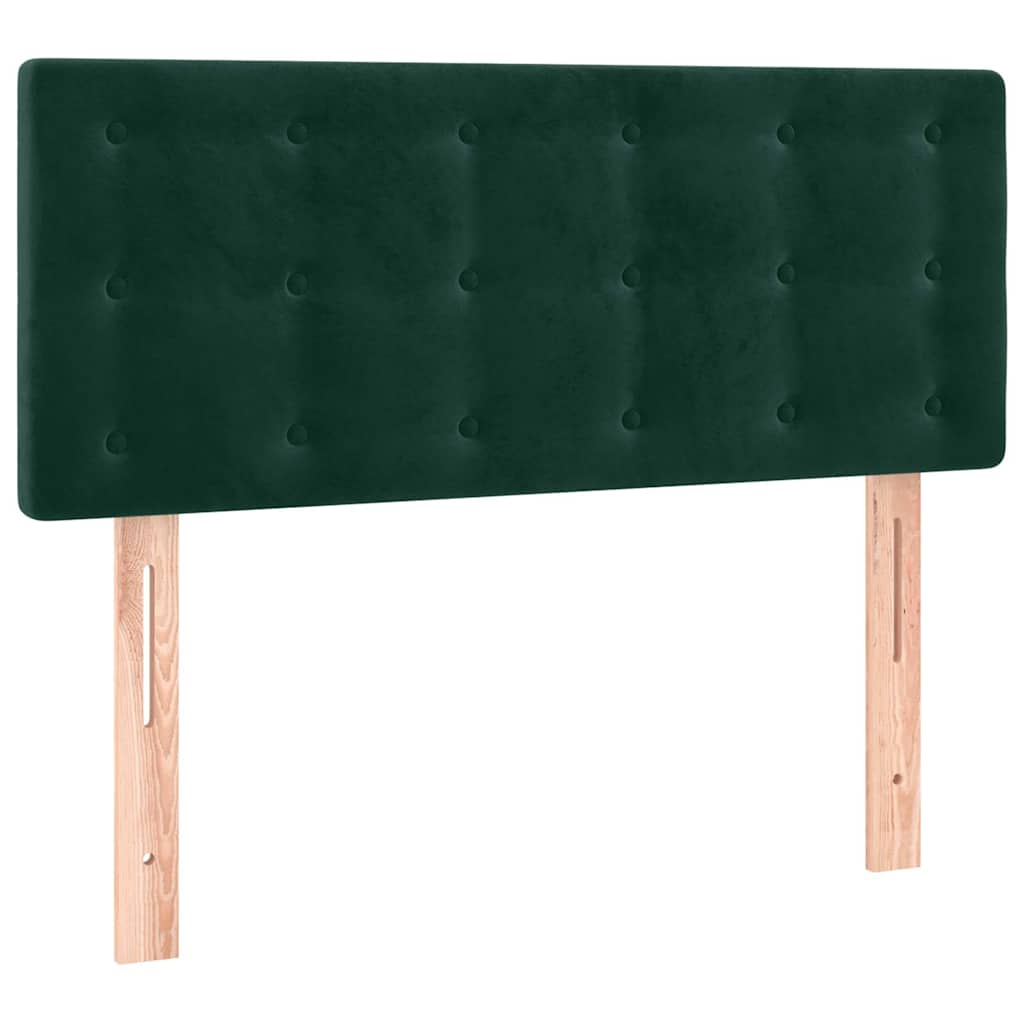 LED uzglavlje tamnozeleno 80 x 5 x 78/88 cm baršunasto