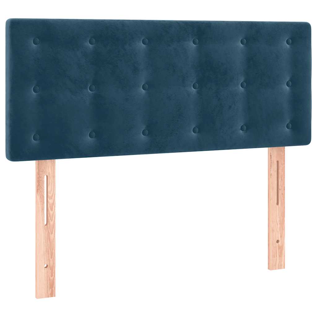 LED uzglavlje tamnoplavo 90x5x78/88 cm baršunasto