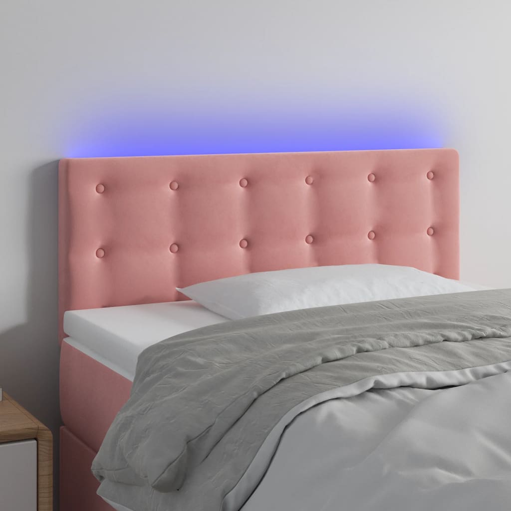 LED uzglavlje baršunasto