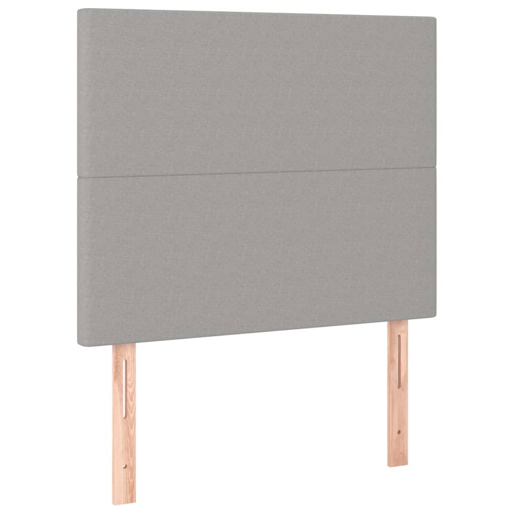 LED uzglavlje svjetlosivo 80x5x118/128 cm od tkanine