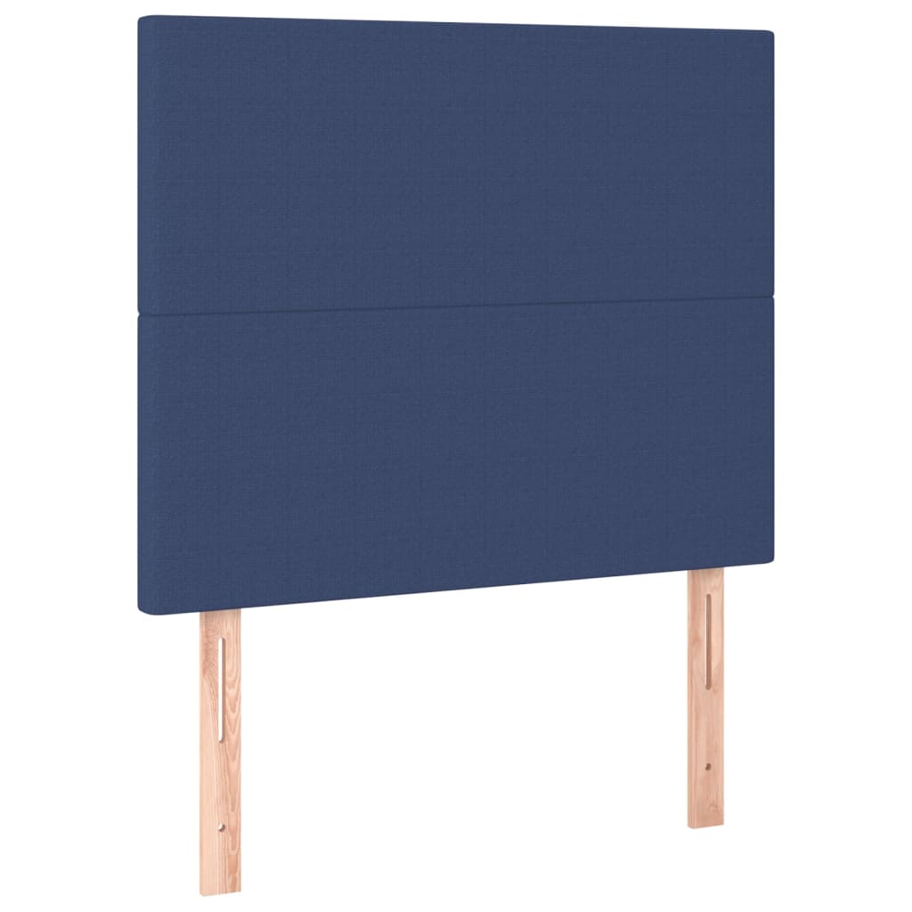 LED uzglavlje plavo 80x5x118/128 cm od tkanine