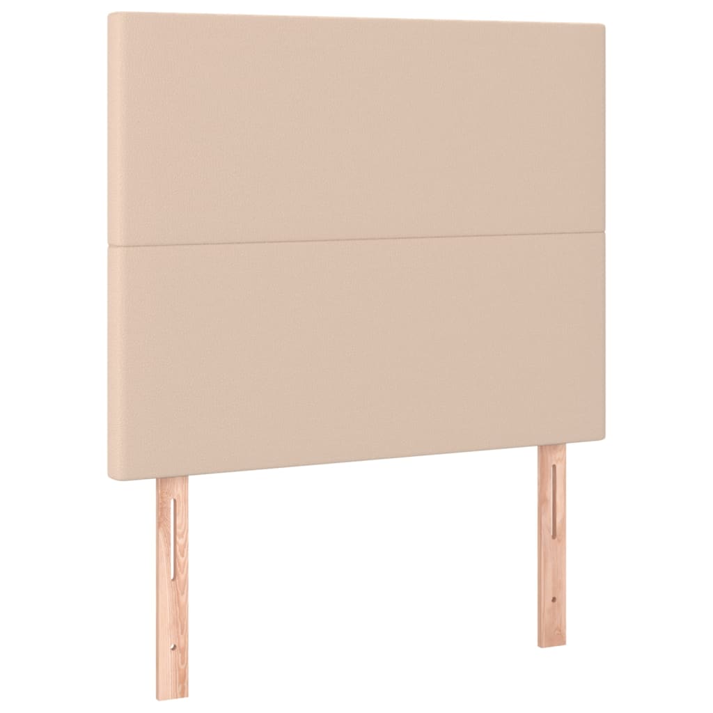 LED uzglavlje boja cappuccina 90x5x118/128 cm od umjetne kože