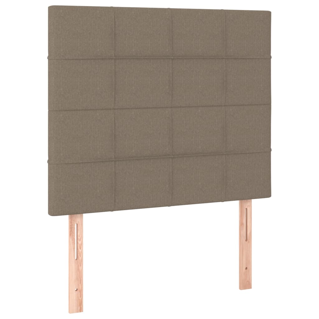 LED uzglavlje smeđesivo 80x5x118/128 cm od tkanine