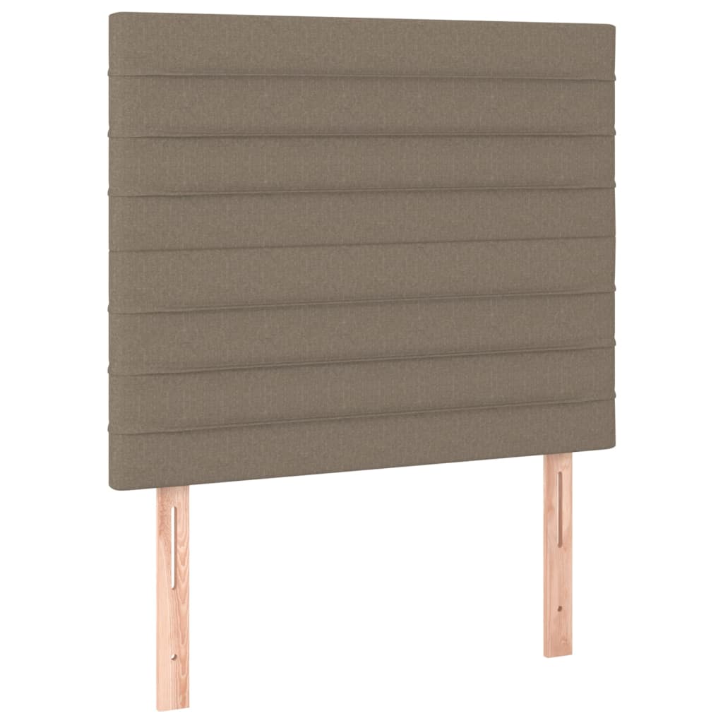 LED uzglavlje smeđesivo 80x5x118/128 cm od tkanine