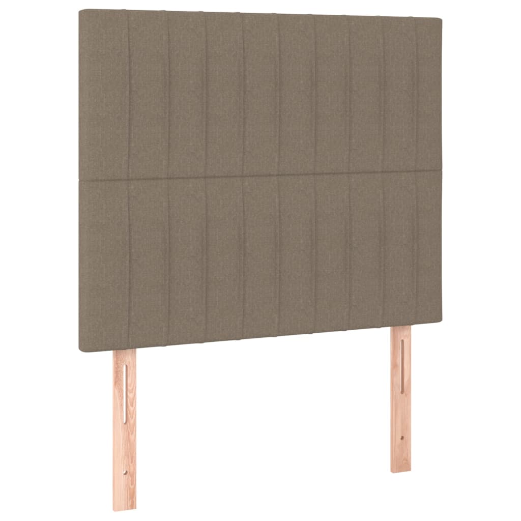 LED uzglavlje smeđesivo 80x5x118/128 cm od tkanine